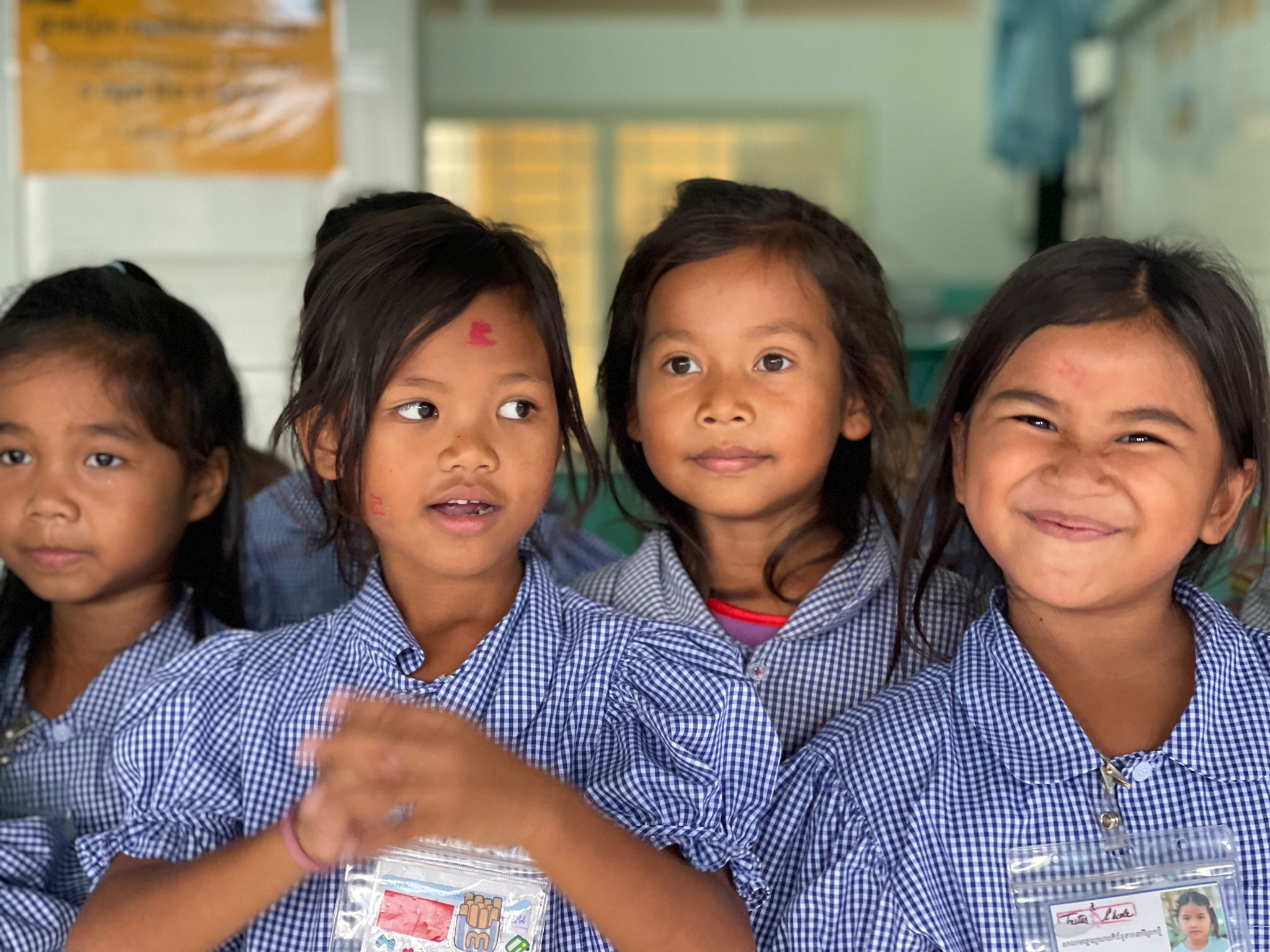 Petites filles Cambodge